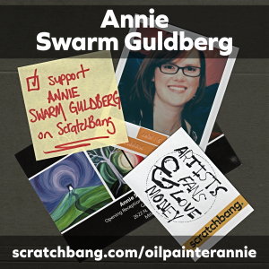 collage of Annie Swarm Guldberg ephemera