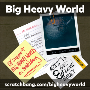 collage of Big Heavy World ephemera