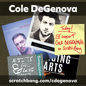 collage of Cole DeGenova ephemera