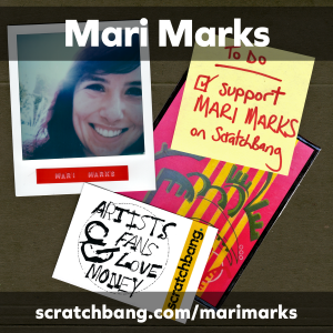 collage of Mari Marks ephemera