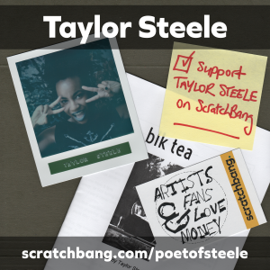 collage of Taylor Steele ephemera